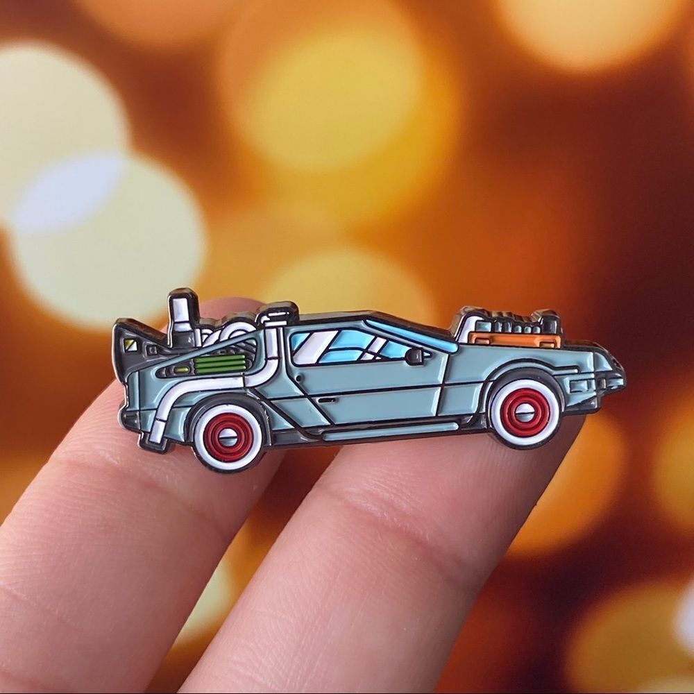 DeLorean Back to Future Enamel Pin/ Brooch Lapel